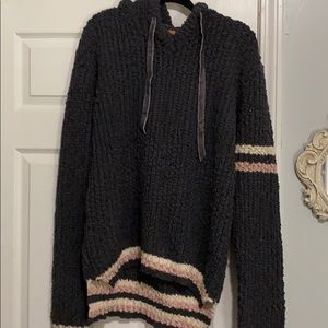 BNWOT large Pol chunky knit hooded sweater